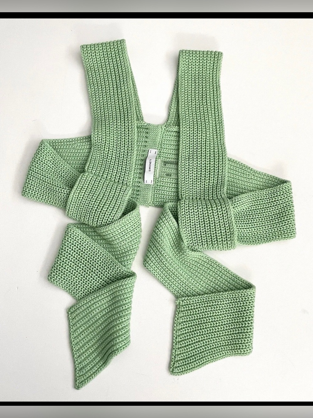 NWT simonett nanu top, green Sz M/L